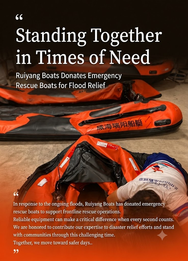 Ruiyang Boats Donates Emergency Rescue Boats to Support Flood Relief Efforts in Guangxi