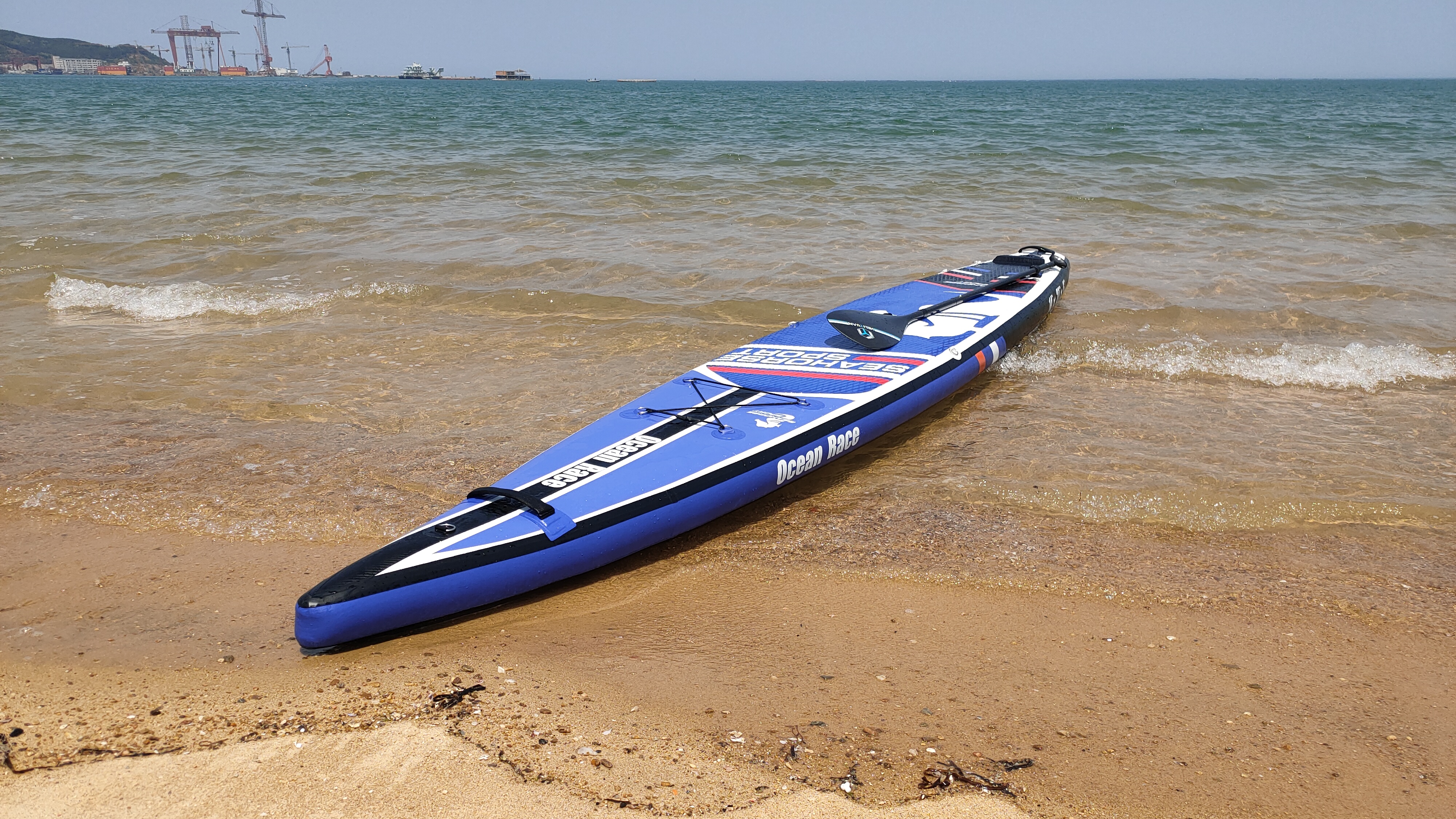 Seahorse sport kayaks and paddle boards landing on Germany